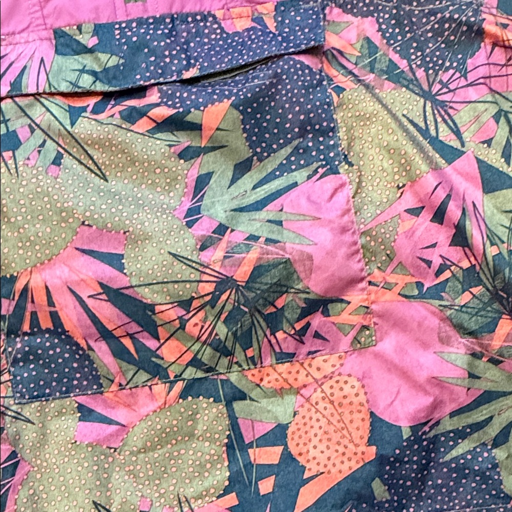 The North Face Girls Stowaway Windbreaker Jacket L 14/16 Pink Floral - Picture 6 of 16